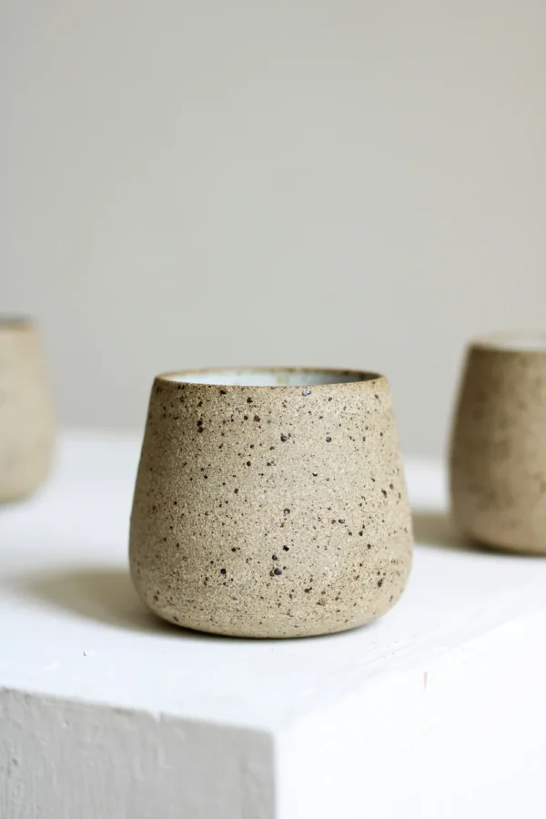 vaso cerámica marrón